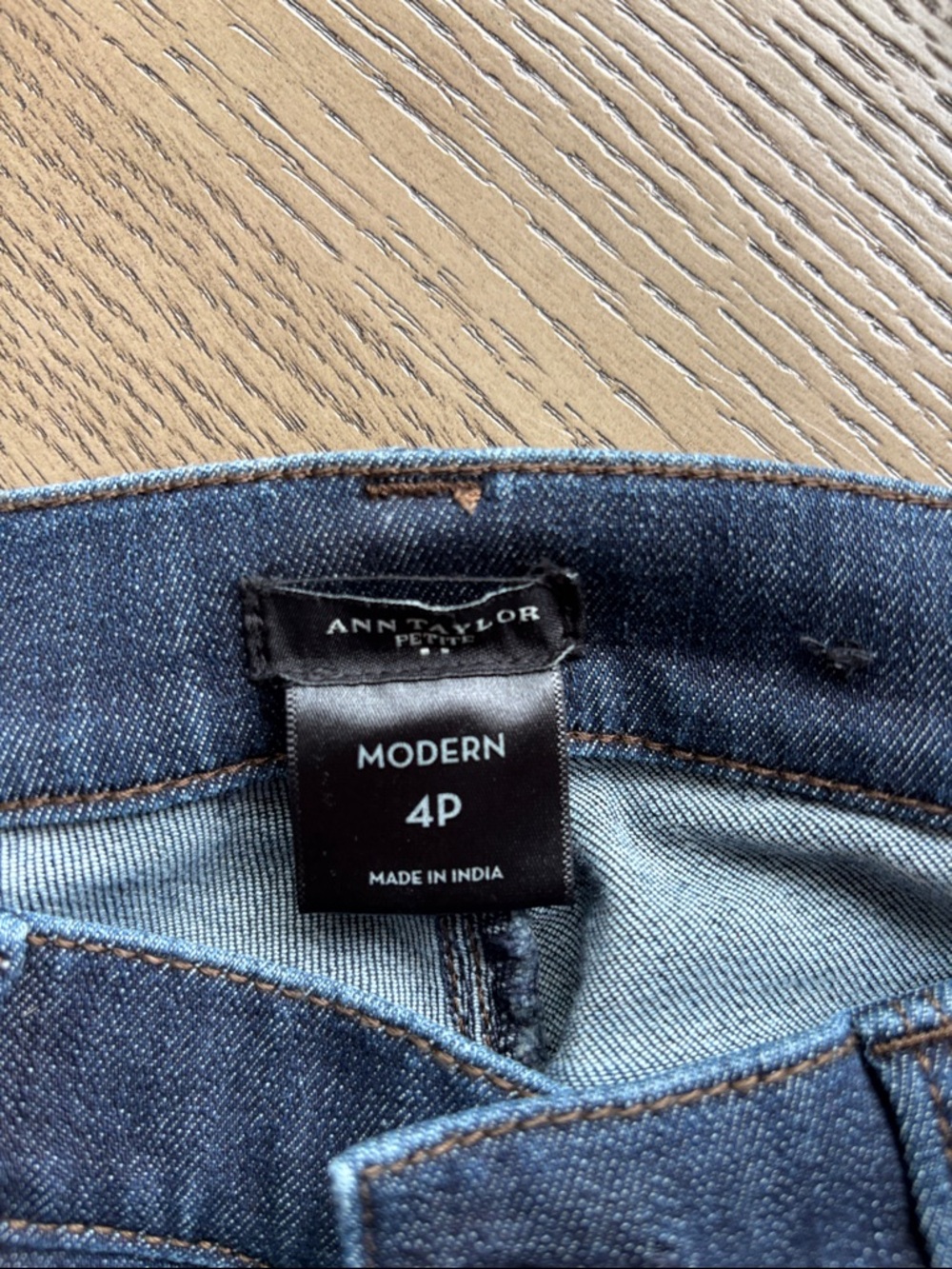 Ann Taylor Petite Modern 4P Dark Wash Denim Jeans